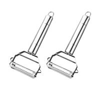 2 Pezzi Di Acciaio Inossidabile A Doppia Faccia Grattugia, Multi-Funzione Pelapatate, Frutta Grattugia, Adatto Per Carote, Cetrioli, Patate.