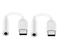 2 Pezzi di Adattatore da USB Type C a Jack 3,5" Connettore per Cuffie Auricolari Samsung Galaxy TAB S5e SM-T720 T725 A34 A346 A54 A546 EE-UC10J UC10 Originale Bianco Bulk