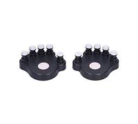 2 pezzi di allenatori per dita da pianoforte, correttori per mani in silicone ABS per l'allenamento della forza, design con spaziatura a cinque dita e base antiscivolo per principi