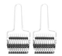 2 pezzi di alta qualità in acciaio inox rotolo di tagliatelle reticolo tagliatelle tagliatelle tagliatella pasta Spaghetti Maker per strumenti