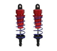 2 pezzi di ammortizzatori anteriori regolabili a pressione d’olio per RC da 92 mm, ammortizzatore per auto RC 1/10, ammortizzatori di upgrade in lega di alluminio per ZD Racing, (Rossa)