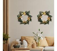 2 Pezzi di Anelli per Ghirlande Floreali in Metallo, Decorazione Da Parete, per