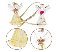 2 pezzi di angelo di cristallo: ciondolo acchiappasole in cristallo di angelo,