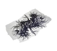 2 pezzi di applique floreale: toppa ricamata in pizzo floreale 3D - toppa da