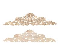 2 pezzi di applique per intaglio, 50 x 12 cm, stile europeo, applique per intaglio del legno, decorazione fai da te, mobili domestici, armadietti da cortile, finestre, specchi,