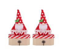 2 pezzi di Babbo Natale / Snowman Figurine Box per caramelle assortimento spazioso soluzione di conservazione della caramella decorazione stagionale per la casa