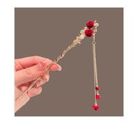 2 pezzi di bacchette classiche color pesca, placcate in oro, for chignon, accessori for capelli da donna per Capelli Decorativi Acconciatura(Style 4)