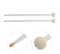 2 pezzi di bacchette e mallet per batteria: bacchette musicali professionali in