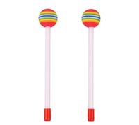 2 pezzi di bacchette for batteria Orff EVA migliorano la percezione musicale, le percussioni manuali, il suono, l'esercizio e forza delle braccia for pratica Per Batteria