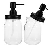 2 pezzi di barattolo di vuoto multiuso, dispenser di sciroppo di grande