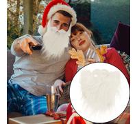 2 pezzi di barba bianca natale artificiale Cosplay Babbo Natale Beard