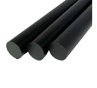 2 Pezzi Di Barre In Nylon Nero, Barra Tonda Solida In Plastica Diametro 20 25 30 35 Mm Lunghezza Di Lavorazione 500 Mm(20mm)