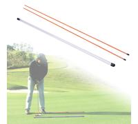 2 Pezzi di Bastoncini di Allineamento Da Golf con Alloggi per Tubi Trasparenti