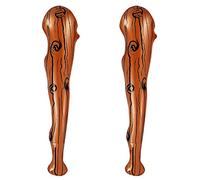 2 pezzi di bastoncini di legno gonfiabili da 90 cm, accessori per il gioco di ruolo, puntelli marrone per il tifo, puntelli fotografici divertenti, per le palle in maschera e le feste in grotta