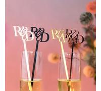 2 Pezzi Di Bastoncini Per Mescolare In Acrilico Con Iniziali Personalizzate Incise, Bastoncini Per Cocktail Personalizzati Per Ristoranti, Bar, Feste, Decorazioni Da Tavola, Fai Da Te(15cm)