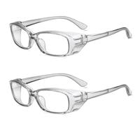 2 Pezzi Di Bicchieri Semplici, Occhiali Anticonfiato Trasparenti, Occhiali Da Lavoro, Occhiali Anti-Splash, Adatti A Laboratorio, Costruzione, Saldatura.