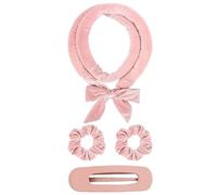 2 pezzi di bigodini arricciacapelli senza calore, fascia for capelli, bigodini morbidi, for ricci pigri durante il sonno(Light Pink)