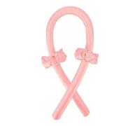 2 pezzi di bigodini arricciacapelli senza calore, fascia for capelli, bigodini morbidi, for ricci pigri durante il sonno(Pink no Clip)