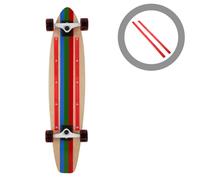 2 pezzi di binari di skateboard in plastica robuste rotaie di pala longboard.