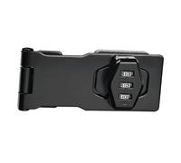 2 pezzi di blocco password meccanico domestico serrature Hasp rotanti senza chiave for cassetta postale interna da giardino porte for animali domestici(Black)