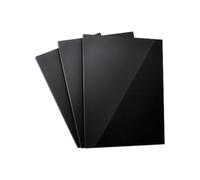 2 pezzi di bordo acrilico nero opaco 200 * 200 mm, foglio acrilico sottile for cornici e display multiuso fai da te(200X200X5MM)