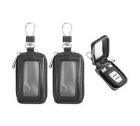 2 Pezzi Di Borsa Nera Per Chiavi Dell'Auto, Borsa Per Chiavi In Pelle Pu, Borsa Per Chiavi Con Gancio, Borsa Per Chiavi Semplice, Borsa Per Protezione Chiavi
