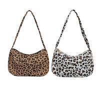 2 Pezzi Di Borse Di Leopardo, Borsa A Tracolla Creativa E Semplice E Alla Moda Per Donne, Alla Moda E Versatile E Accessori Di Abbigliamento.