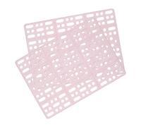 2 pezzi di box per coniglio, tappetini in plastica per gabbia, con 4 linguette
