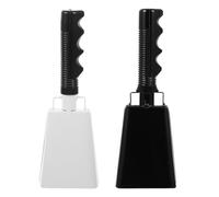 2 pezzi di campanacci in metallo for stringere la mano, strumento for fare rumore, generatore suoni for partite calcio, eventi sportivi per Eventi sportivi, Feste, Fattoria(Color 2)