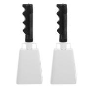 2 pezzi di campanacci in metallo for stringere la mano, strumento for fare rumore, generatore suoni for partite calcio, eventi sportivi per Eventi sportivi, Feste, Fattoria(Color 3)