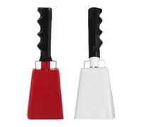 2 pezzi di campanacci in metallo for stringere la mano, strumento for fare rumore, generatore suoni for partite calcio, eventi sportivi per Eventi sportivi, Feste, Fattoria(Color 1)