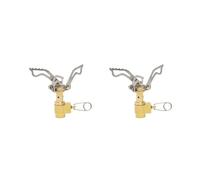 2 pezzi di campeggio esterna pieghevole Super Mini forno tascabile da picnic bruciatore a gas fornello stufa Hking attrezzatura(2Pcs Copper)