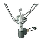 2 pezzi di campeggio esterna pieghevole Super Mini forno tascabile da picnic bruciatore a gas fornello stufa Hking attrezzatura(1Pcs Stainless)