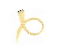 2 pezzi di capelli appesi estensioni for tinture for capelli strisce colorate estensioni for capelli lunghi con una clip for uso quotidiano da donna Facile installazione e rimozione(Milky White)