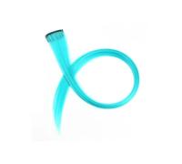 2 pezzi di capelli appesi estensioni for tinture for capelli strisce colorate estensioni for capelli lunghi con una clip for uso quotidiano da donna Facile installazione e rimozione(Peacock Blue)