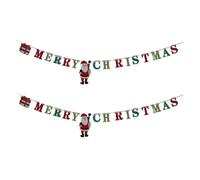 2 pezzi di carta per la pentola sospesa Merry Christmas Banners DEGATIONS