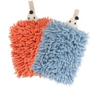 2 pezzi di cartone animato riccio asciugamano assorbente d'acqua asciugamano