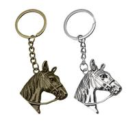 2 Pezzi Di Catena Chiave Della Testa Di Cavallo, Ciondolo Per La Testa Di Cavallo, Portachiavi Personalizzati, Regalo Per Amici, Regalo Per Gli Appassionati Di Cavalli.