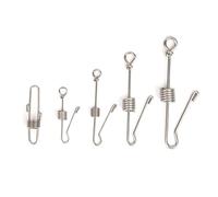 2 pezzi di catena per piede di pappagallo in acciaio inossidabile per addestramento al volo, anelli per cavigliera per uccelli, accessori per esterni, anelli anti-pulci,64mm