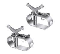 2 Pezzi di Cavo Verricello Acciaio, Robusto Tenditore per Cavo di Copertura per Piscina Verricello per Cavo a Cricchetto per Il Fissaggio di Piscine Fuori Terra in Inverno