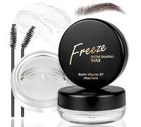 2 pezzi di cera per sopracciglia, gel modellante per sopracciglia, gel extra resistente, trasparente, definitivo, fissante, styling pomade, trucco per definizione modellante (nero, 2 pezzi)