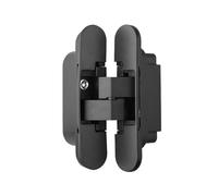 2 pezzi di cerniere nascoste in acciaio inossidabile, cerniera invisibile a croce for porte, forniture for mobili, accessori for finestre(Black)