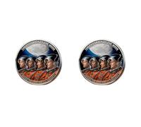 2 pezzi di Challenge Cin da Collezione per l'Esplorazione Spaziale, Moneta Silver Plated Atterraggio sulla Luna, Memorabilia per Appassionati di Astronomia, Decorazioni La Casa, Compleanni