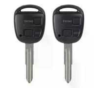 2 pezzi di chiave meccanica con telecomando a 2 pulsanti per auto per Toyota