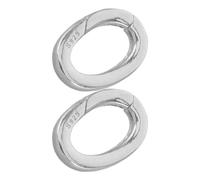 2 pezzi di chiusura ad anello a molla: chiusure ovali per gioielli - Connettore