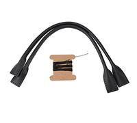 2 Pezzi di Cinghie di Borsa in Vera Pelle Maniglia per La Sostituzione di Borse a Mano (Black)