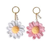 2 Pezzi Di Ciondolo Floreale Daisy, Ciondolo Tessuto A Mano, Ciondolo Creativo, Ciondolo Carino, Ciondolo Femminile, Ciondolo Regalo.