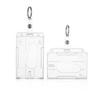 2 Pezzi Di Copertura Della Scheda Certificato Trasparente In Plastica, Design Anti-Pressione E Anti-Piega, Permessi Di Lavoro E Carte Degli Studenti.
