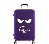 2 pezzi di copertura for bagaglio da viaggio copertura for valigia accessori da viaggio antipolvere resistente ai graffi coperture elastiche modello immagine bianca Per Valigie(Purple,S)
