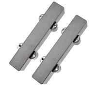2 pezzi di copertura for pickup a 5 corde sigillata for accessori for chitarra basso Jazz JB, nero